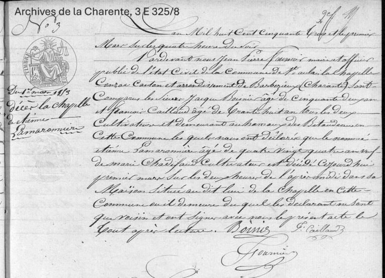 De Janot à Lamaronnière : le changement d’un patronyme