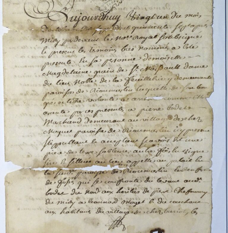 Les archives notariales, une source inépuisable !